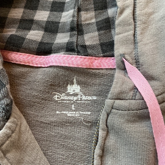 Disney Parks Mickey Mouse Zip Up lightweight hoodie sweatshirt youth sz Large - Picture 3 of 6